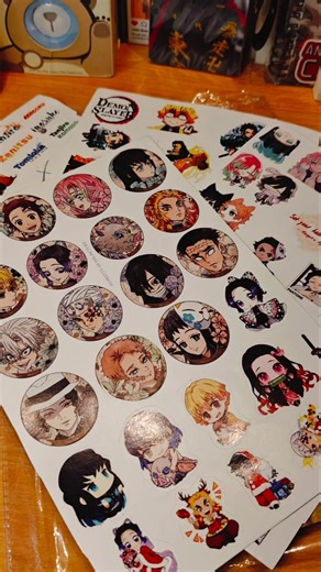 demon Slayer sticker unboxing#famous #anime #demonslayer