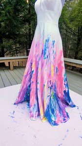 Hand-painted Wedding Dress: Custom Arty Bridal Gown - Etsy