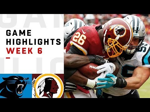 Panthers vs. Redskins Week 6 Highlights | NFL 2018