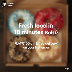 Superfast Food Delivery is Here! Swiggy Brings Your Meal in Just 10 Minutes | Swiggy | Facebook