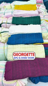 PURE GEORGETTE Lucknowi Type EMBD Work - Full Size - Most Selling Dupatta During Ramzan - Hijabi Dupatta | Salasar Hub