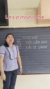 58K views · 320 reactions | Let's pronounce this in British and American English! reservoir #pronunciation #reading #Education | Teacher Anne | Facebook