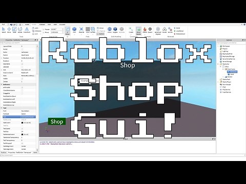 How To Make A Roblox GUI Shop (for Gamepasses) - 2017