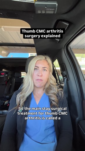 Surgical options for thumb CMC arthritis, explained by an orthopedic hand and wrist surgeon. #thumbarthritis #arthritis #arthritisrelief #arthritistreatment #surgerytok