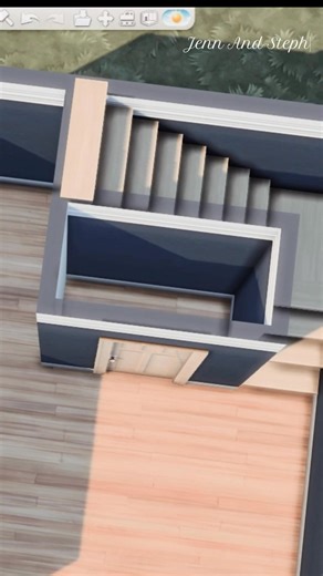 It’s tutorial Tuesday! 🤣 How to hide your staircase in the Sims 4! #sims4 #TheSims4 #sims4tutorial | Jenn And Steph