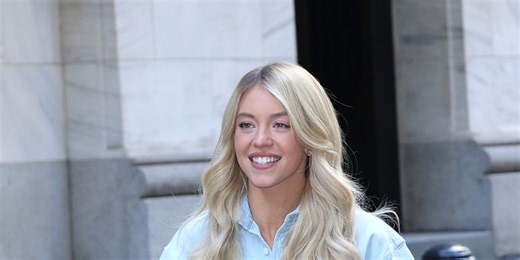 Sydney Sweeney Pairs Her Undone Button-Up Shirt With Lingerie for a ‘Risky Business’ Style Moment