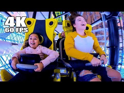 Las Vegas El Loco Roller Coaster! 4K60 Front Seat POV Adventuredome Circus Circus