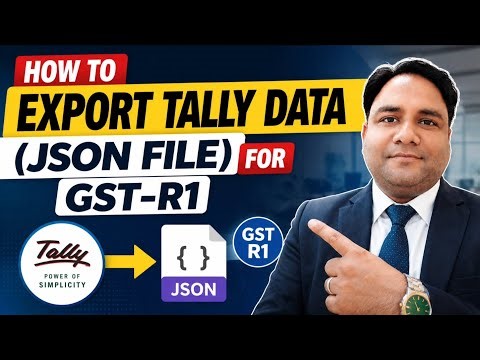 How to Export JSON File For GST R-1 in Tally Prime | जीएसटी आर-1 के लिए JSON फ़ाइल कैसे Export करें.