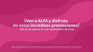 ¡Grandes promociones ALFA! Visítanos del 24 de agosto al 03 de septiembre y aprovecha los grandes descuentos que tenemos para ti: bit.ly/2UGraMT | Alfa Colombia