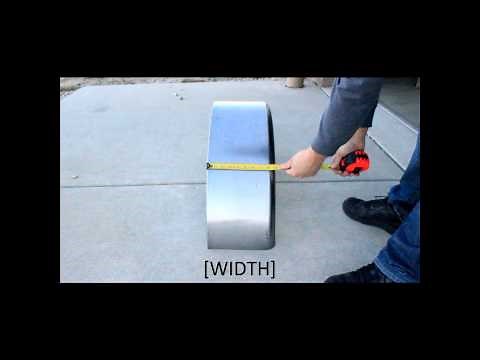 How to measure a Single Axle Trailer Fender