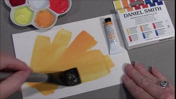 DANIEL SMITH 285610005 Extra Fine Essentials Introductory Watercolor, 6 Tubes, 5ml, Blue/Transparent/Yellow, 0.17 Fl Oz (Pack of 6)