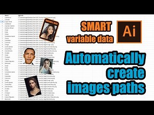 Smart variable data in Illustrator automatically creates image paths in large quantities