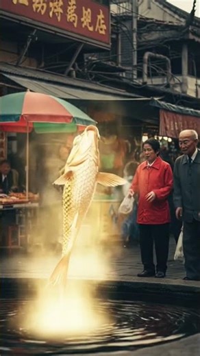 Fish transforms to dragon