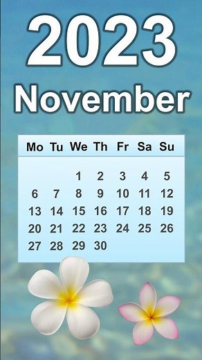 November 2023 Calendar