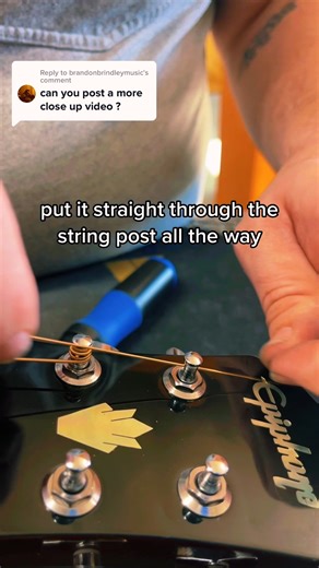 7.4K views · 53 reactions | A super clear guide on stringing your guitar using locking tuners! Shared from Gabriel's Guitars Tucson Want more tips & exclusive deals? Join our group now! bit.ly/3KNngRZ #Luthier #HandmadeGuitar #CustomGuitar #GuitarMaking #InstrumentMaker #GuitarCraft #LuthierLife #FlowState #CraftingMagic #MindfulMaking #ArtisanLife #MadeWithLove #DetailOriented #MusicMakers #GuitaristLife #MusicianLife #StringInstrument #GuitarLove #MusicIsLife | Guyker | Facebook