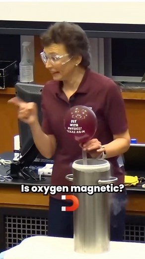 Abhishek Agrahari on Instagram: "Watch how oxygen molecules subtly react and align themselves, revealing their magnetism. Oxygen exhibits paramagnetic properties due to its unpaired electrons. Here are some intriguing facts related to oxygen’s paramagnetism: Unpaired Electrons: Each oxygen molecule (O2) contains two unpaired electrons. When exposed to a magnetic field, these unpaired electrons align themselves with the field, making oxygen weakly attracted to magnets. Magnetic Susceptibility: Ox