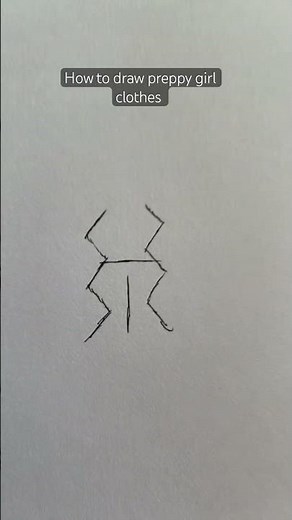 How to draw preppy girl #art ￼#drawing #satisfying