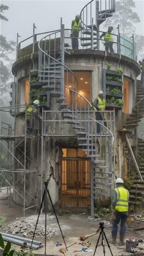Future Tower House Build | Sci-Fi Dream Home Timelapse #beforeandafter #construction