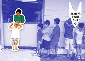 Do Companies Make Clerks Say “May I Help the Following Guest?”