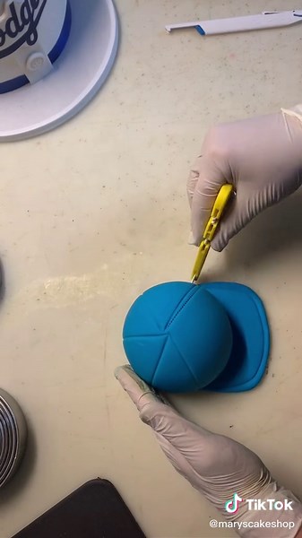 DIY Baseball Hat Cake Decorating Tutorial