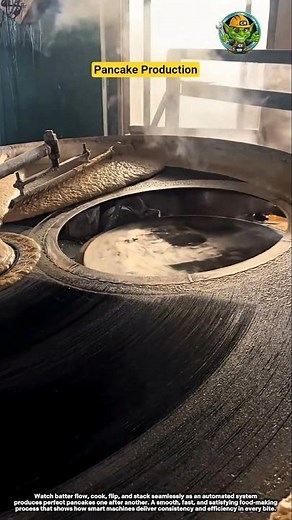 Automatic Pancake Production in Action 🥞⚙️