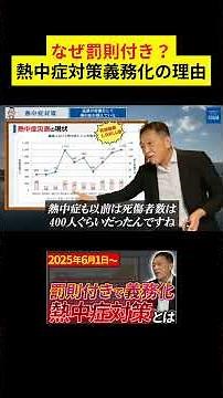Part.2 職場の熱中症対策を義務化(罰則付き)を社労士が解りやすく解説【2025年6月1日】