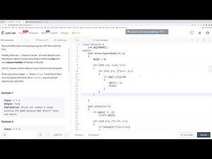 【每日一题】1510. Stone Game IV, 8/25/2020