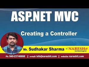 Creating a Controller in ASP.NET MVC | asp.net MVC Tutorials | By Mr. Sudhakar Sharma