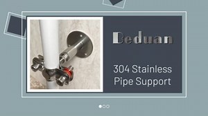 Beduan 5/8 Inch Stainless Steel Pipe Support Wall Ceiling Mount Pipe Strap Clamp Adjustable Pipe Bracket Holder for PVC Metal Water Pipe Tube Fitting (Range 15-19mm/0.6"-0.75",Height:50mm-100mm)