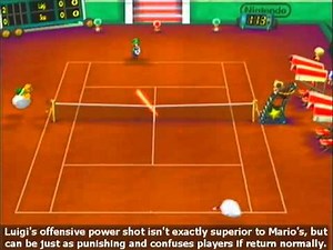 Mario Power Tennis Playthrough - Luigi Moonlight Cup Singles