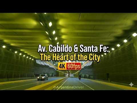 DRIVING BUENOS AIRES | Av. Cabildo & Santa Fe: The Heart of the City (4K 60fps)