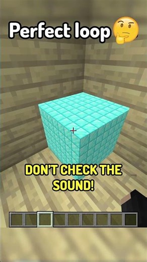 #minecraft perfect loop 😱⌛#invincible