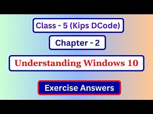 decode class 5 computer chapter 2 Question answer | Class 5 Computer Lesson 1 Exercise answer