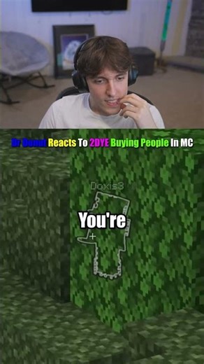 Dr Donut Reacts To 2DYE Buying People in Minecraft #shorts #minecraft #react