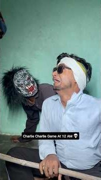Charlie Charlie Game At 12 AM 💀🤣 - #minivlog #funny #relatable #ghost #horror #scary