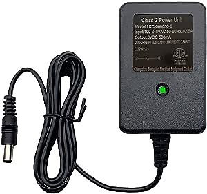 weelye 6V DC 500mA Kids Powered Ride On Car Universal Charger Children's Electric Ride-On Toys Battery Supply by Power Adaptor with Charging Indicator Light