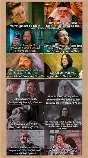 Title:When Every Hogwarts Adult Gives Harry the WORST Advice 😂⚡ | Harry Potter Meme Edit