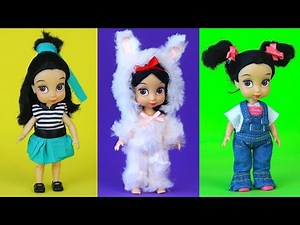 I MAKE 3 NEW OUTFITS FOR SNOW WHITE | Luna's Toys