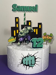Hulk Cake Topper - Etsy