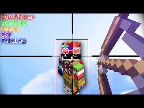 the worst cheater alive gets a punch bow (solo bedwars) | Hypixel Bedwars