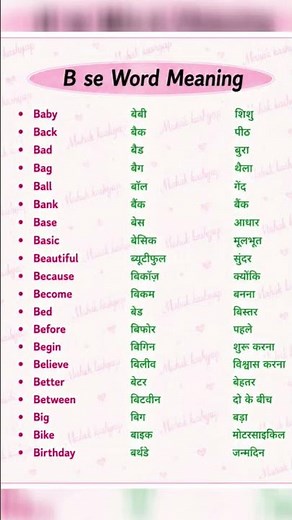 📚 B Letter Words with Meanings | English Vocabulary for Kids | Learn B Words#shorts