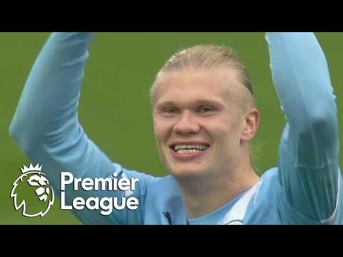 Erling Haaland knocks in goal to double City's lead v. Brentford | Premier League | NBC Sports