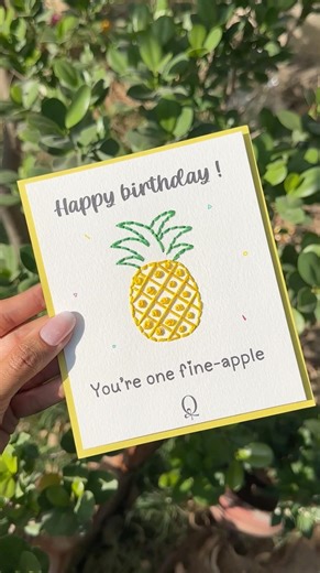 Birthday Card idea thread🍍Do you want a Template of this Card? #gift #diygift