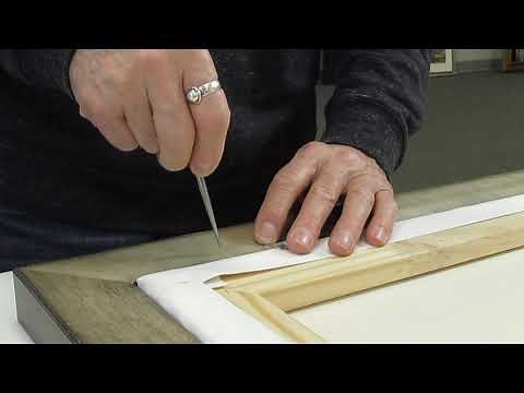 Adjusting Offset clips for a snug fit when putting a canvas into a frame