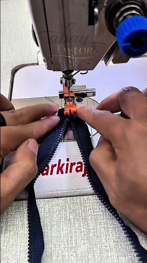 Easy Way to Attach a Zipper with an Industrial Sewing Machine #patternmaking #sewingtips #diy