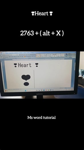 Heart Symbol in MS Word ❤️ | How to Insert Heart Sign in Word