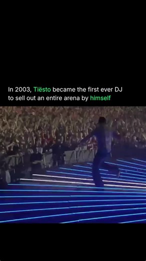 In May 2003, Tiësto walked out on stage at the GelreDome in Arnhem, Netherlands, in front of 25,000 people and made history👏🏻⁠ ⁠ It was the first time in history a DJ had sold out an entire show on their own 🤯⁠ ⁠ That night changed what people thought was possible in dance music. The idea that a DJ could headline an arena the same way a rock band could wasn't a given back then but Tiësto made it one.⁠ ⁠ Have you seen this Tiesto set? 👇 @Tiësto