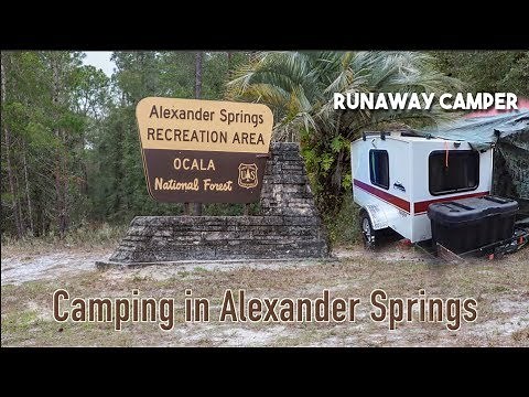 Camping with Runaway Camper in Alexander Springs Recreation Area Ocala
