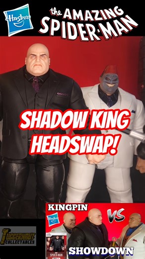 Shadow King head on Gamerverse Kingpin Marvel Legends #shorts