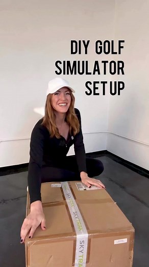 SkyTrak simulator set up… sped up! The hitting screen only took about 2 hours to set up. I’m really looking forward to daily swing practice on this thing! Who else is planning on indoor practice as the season changes?